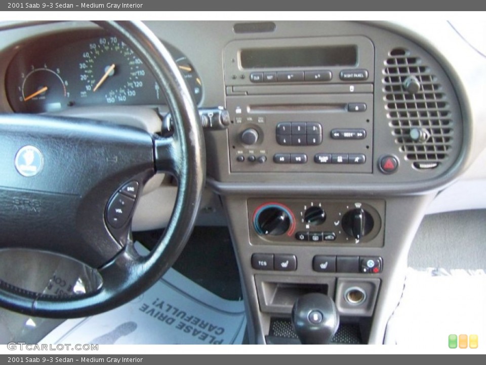 Medium Gray Interior Controls for the 2001 Saab 9-3 Sedan #55180530