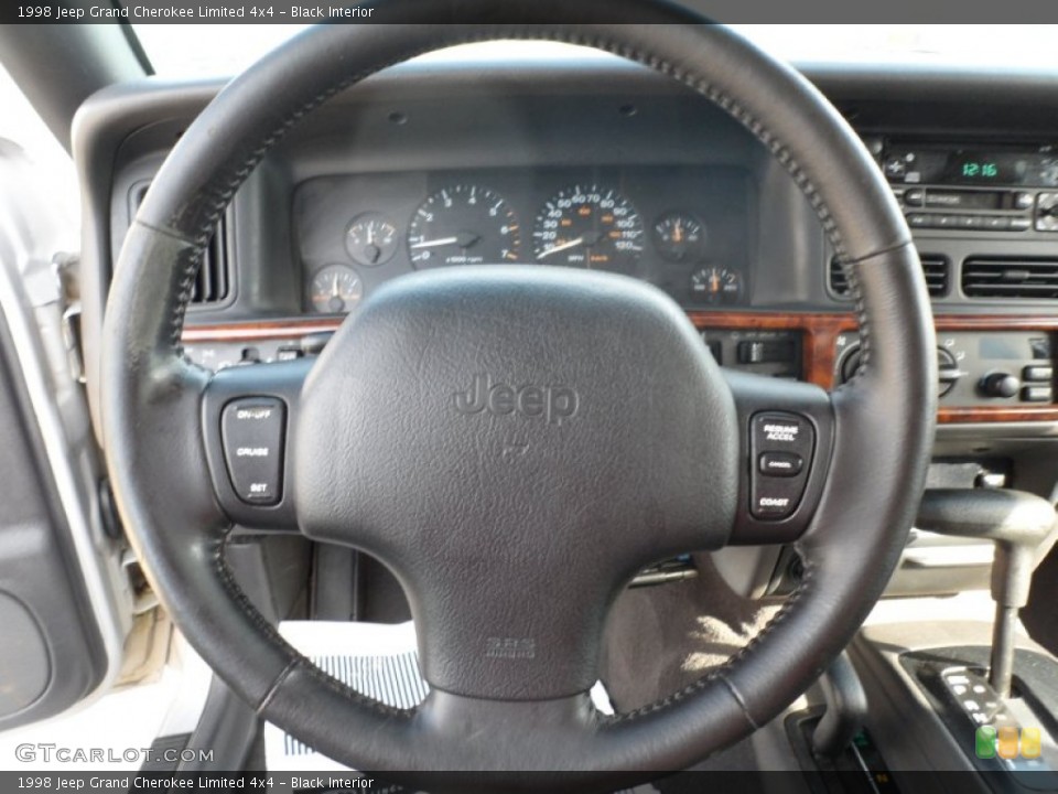 Black Interior Steering Wheel for the 1998 Jeep Grand Cherokee Limited 4x4 #55180590