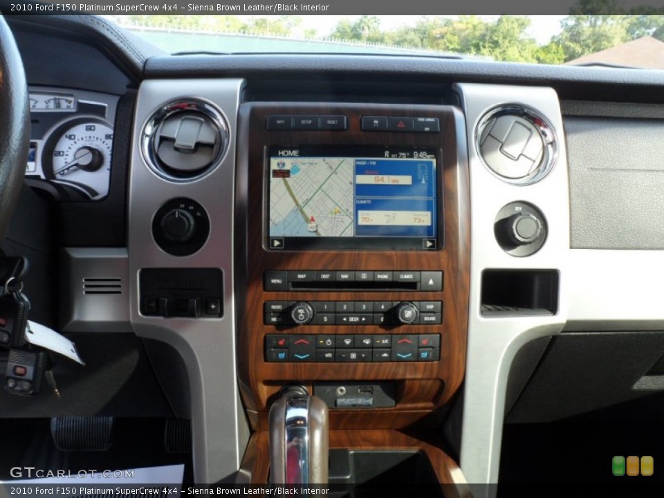 Sienna Brown Leather/Black Interior Controls for the 2010 Ford F150 Platinum SuperCrew 4x4 #55180773