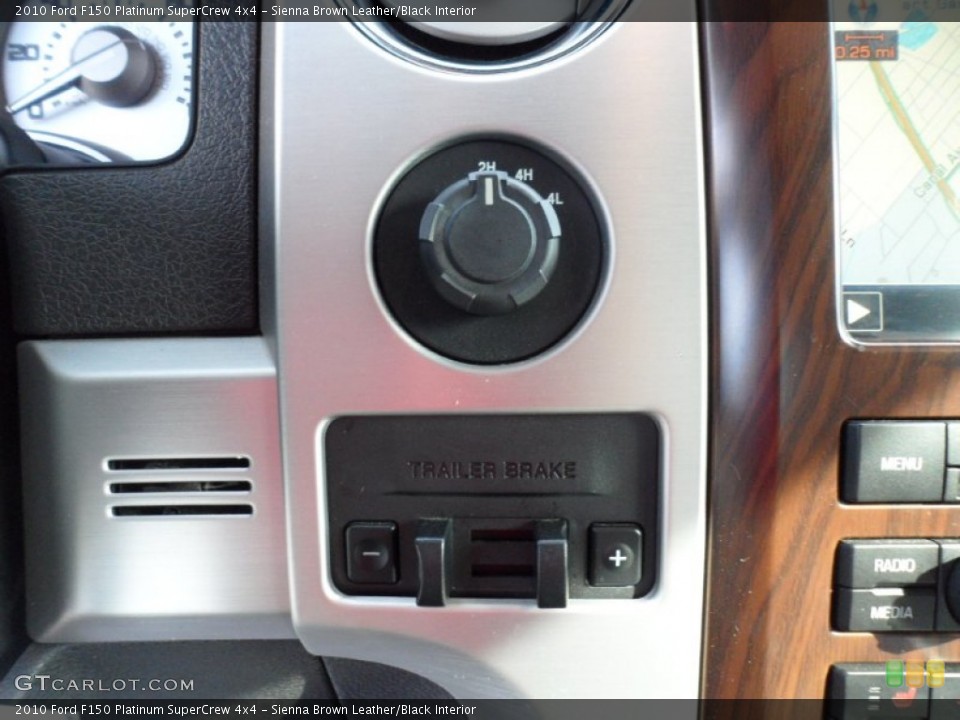 Sienna Brown Leather/Black Interior Controls for the 2010 Ford F150 Platinum SuperCrew 4x4 #55180791