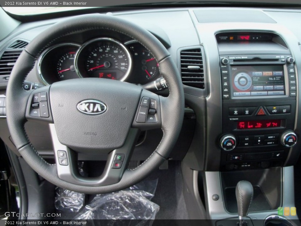 Black Interior Dashboard for the 2012 Kia Sorento EX V6 AWD #55181691