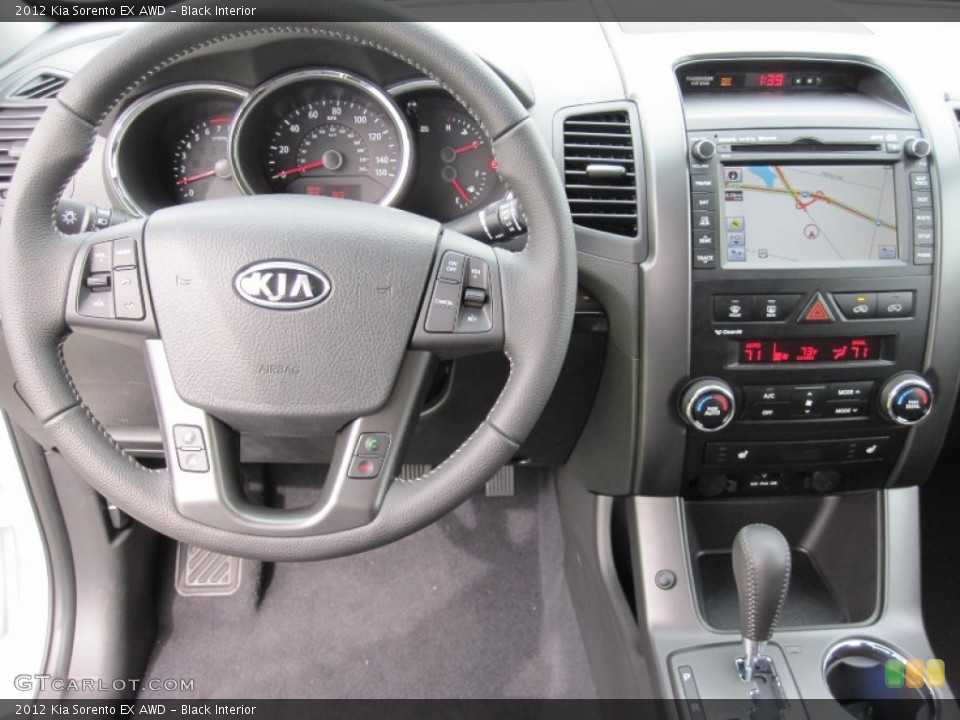 Black Interior Dashboard for the 2012 Kia Sorento EX AWD #55181728