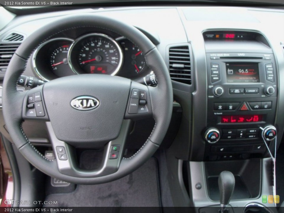 Black Interior Dashboard for the 2012 Kia Sorento EX V6 #55181769