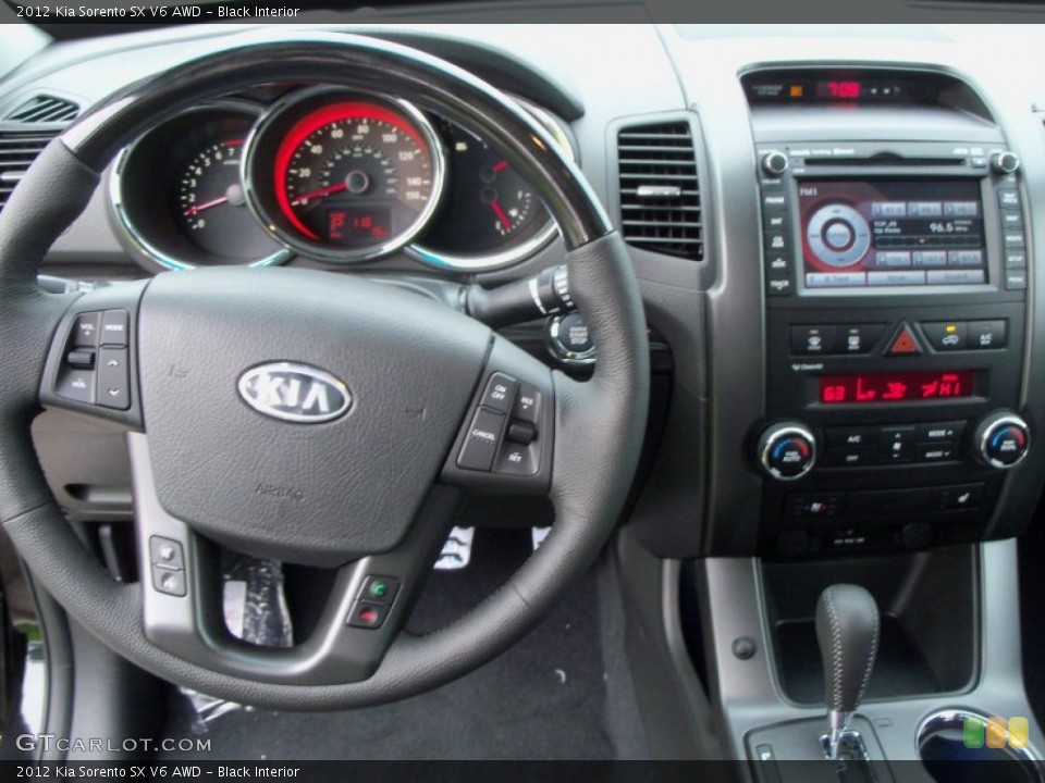Black Interior Dashboard for the 2012 Kia Sorento SX V6 AWD #55182189