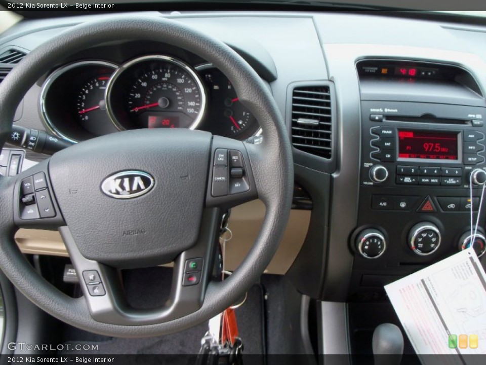 Beige Interior Dashboard for the 2012 Kia Sorento LX #55182234