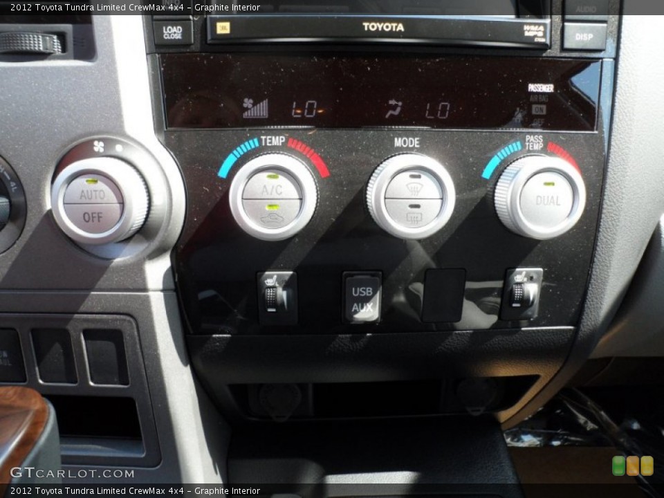 Graphite Interior Controls for the 2012 Toyota Tundra Limited CrewMax 4x4 #55183188