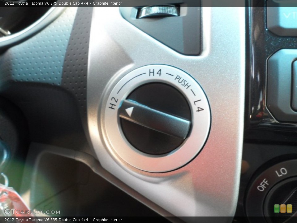 Graphite Interior Controls for the 2012 Toyota Tacoma V6 SR5 Double Cab 4x4 #55183629