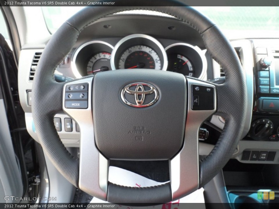 Graphite Interior Steering Wheel for the 2012 Toyota Tacoma V6 SR5 Double Cab 4x4 #55183635