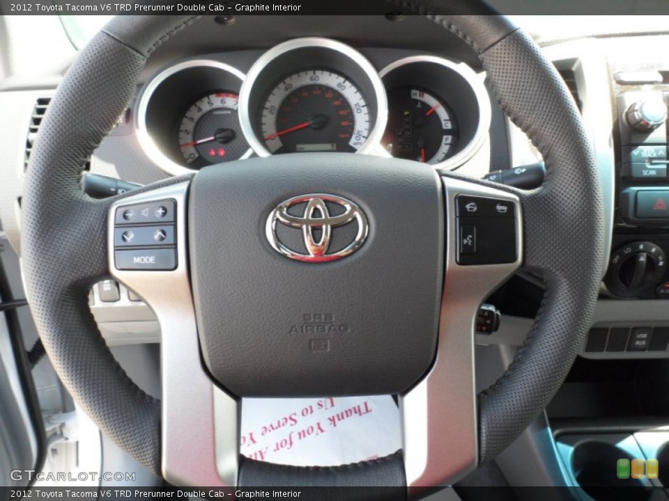 Graphite Interior Steering Wheel for the 2012 Toyota Tacoma V6 TRD Prerunner Double Cab #55183845