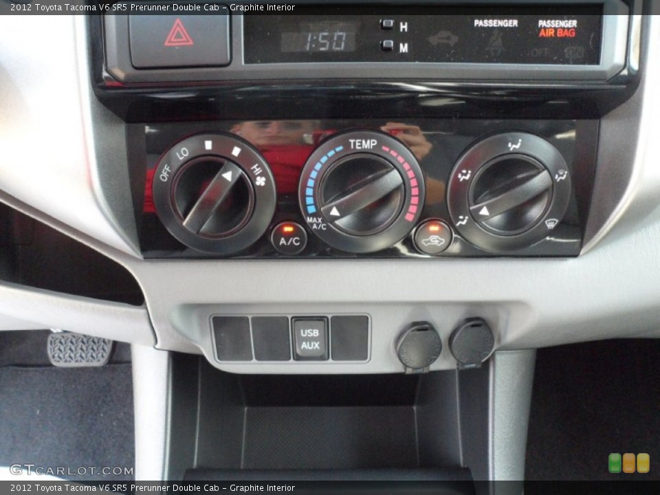 Graphite Interior Controls for the 2012 Toyota Tacoma V6 SR5 Prerunner Double Cab #55184034