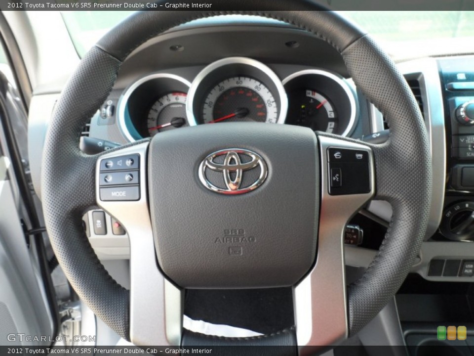 Graphite Interior Steering Wheel for the 2012 Toyota Tacoma V6 SR5 Prerunner Double Cab #55184046