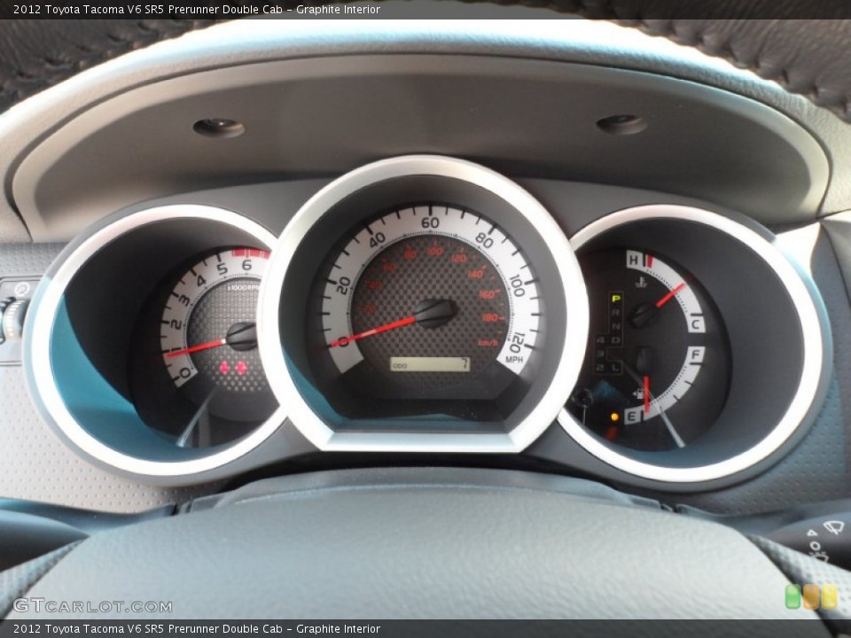 Graphite Interior Gauges for the 2012 Toyota Tacoma V6 SR5 Prerunner Double Cab #55184052