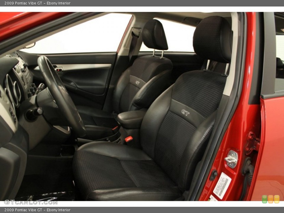 Ebony Interior Photo for the 2009 Pontiac Vibe GT #55185606
