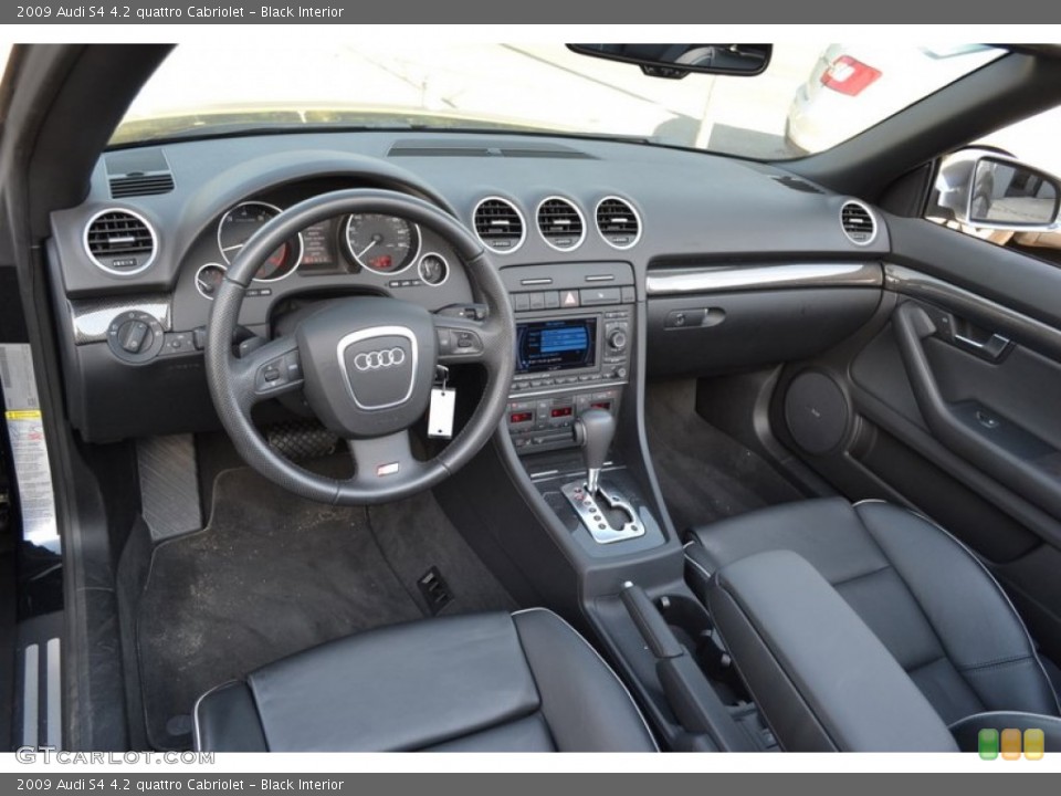 Black Interior Prime Interior for the 2009 Audi S4 4.2 quattro Cabriolet #55187739