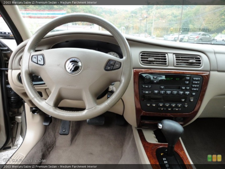 Medium Parchment Interior Dashboard for the 2003 Mercury Sable LS Premium Sedan #55187826