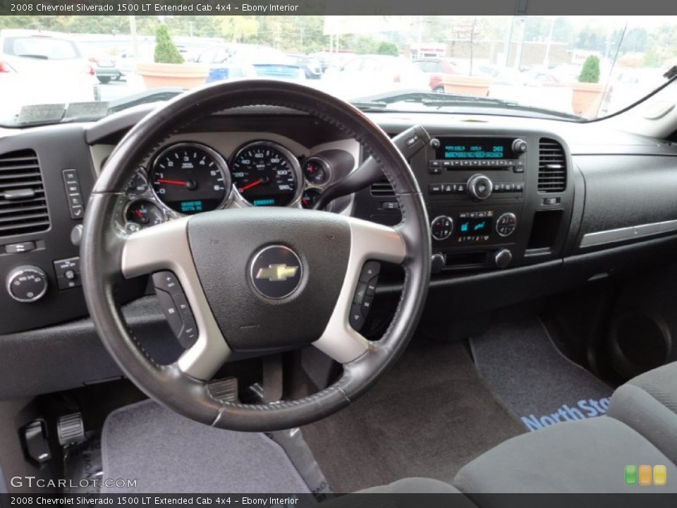 Ebony Interior Dashboard for the 2008 Chevrolet Silverado 1500 LT Extended Cab 4x4 #55188222