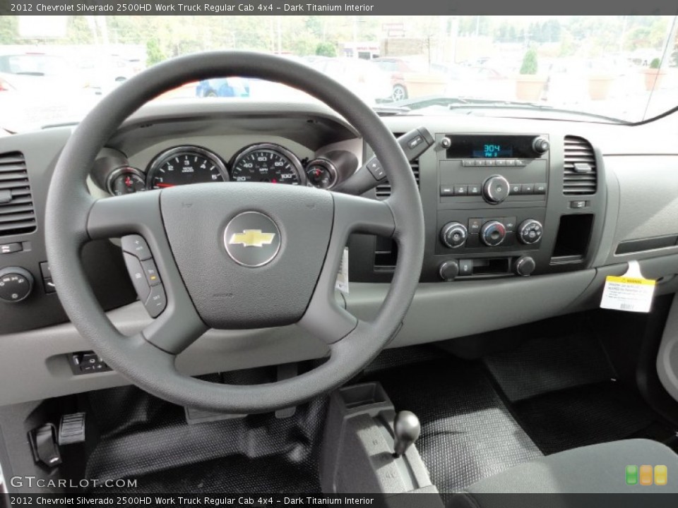 Dark Titanium Interior Dashboard for the 2012 Chevrolet Silverado 2500HD Work Truck Regular Cab 4x4 #55189431