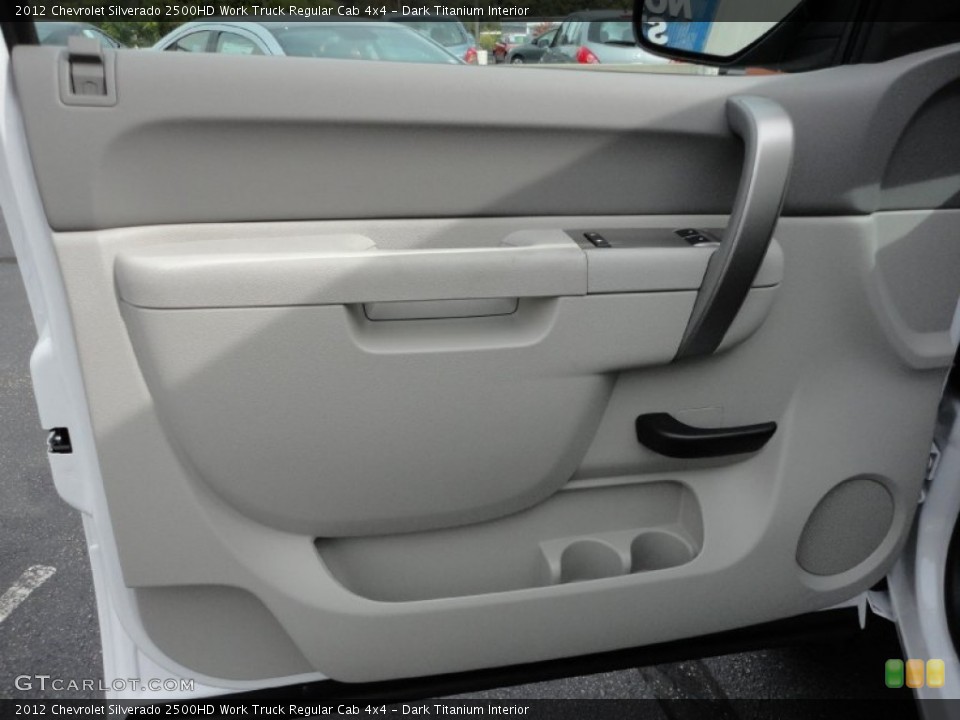 Dark Titanium Interior Door Panel for the 2012 Chevrolet Silverado 2500HD Work Truck Regular Cab 4x4 #55189455