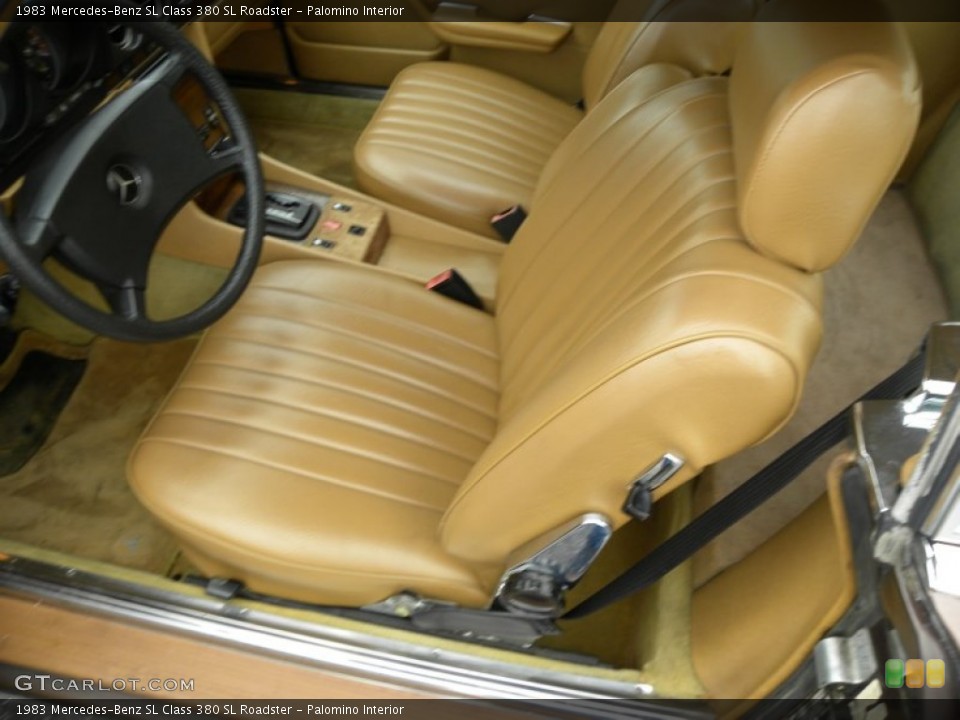 Palomino Interior Photo for the 1983 Mercedes-Benz SL Class 380 SL Roadster #55190259