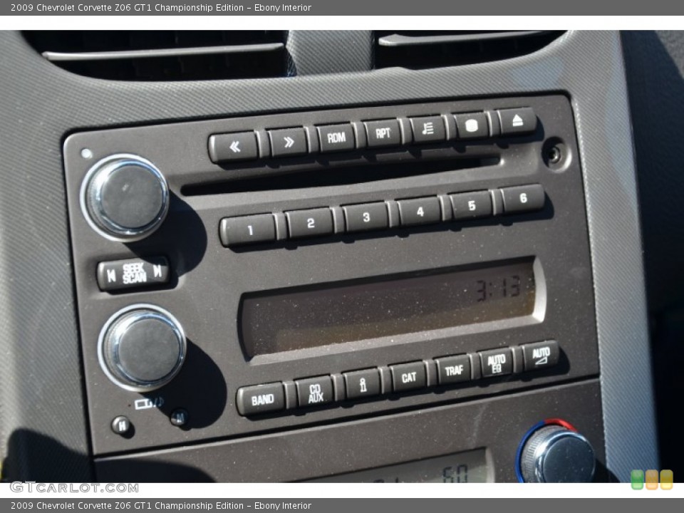 Ebony Interior Audio System for the 2009 Chevrolet Corvette Z06 GT1 Championship Edition #55190277