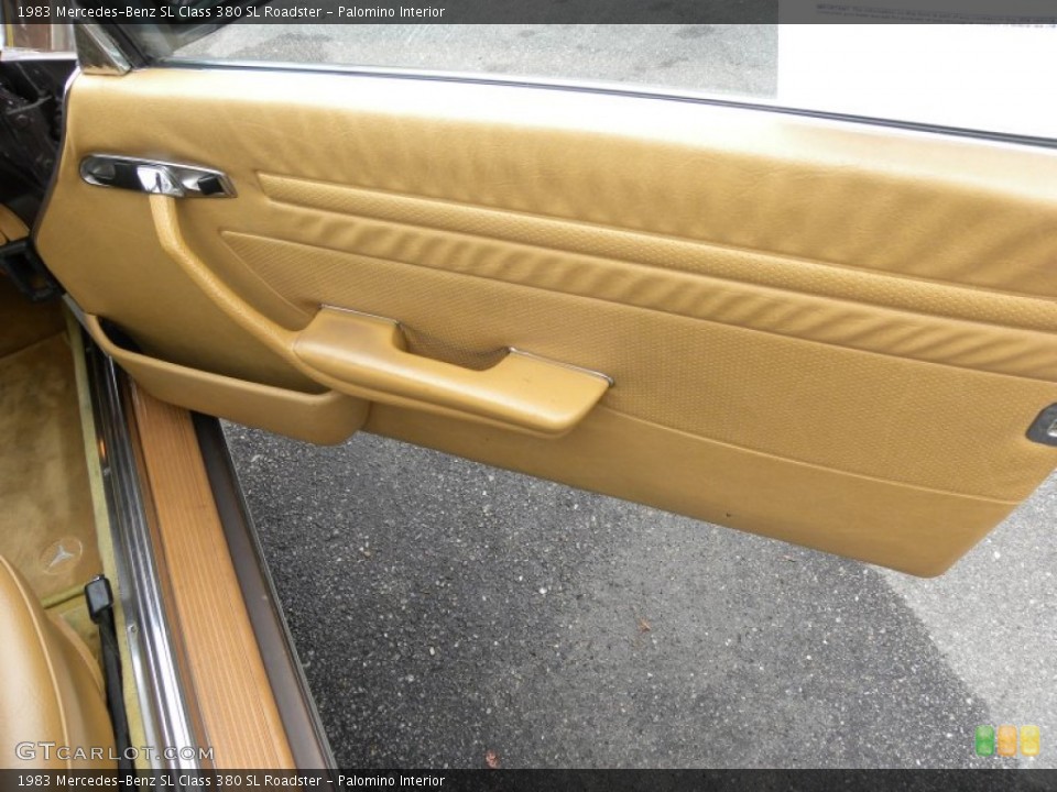 Palomino Interior Door Panel for the 1983 Mercedes-Benz SL Class 380 SL Roadster #55190301