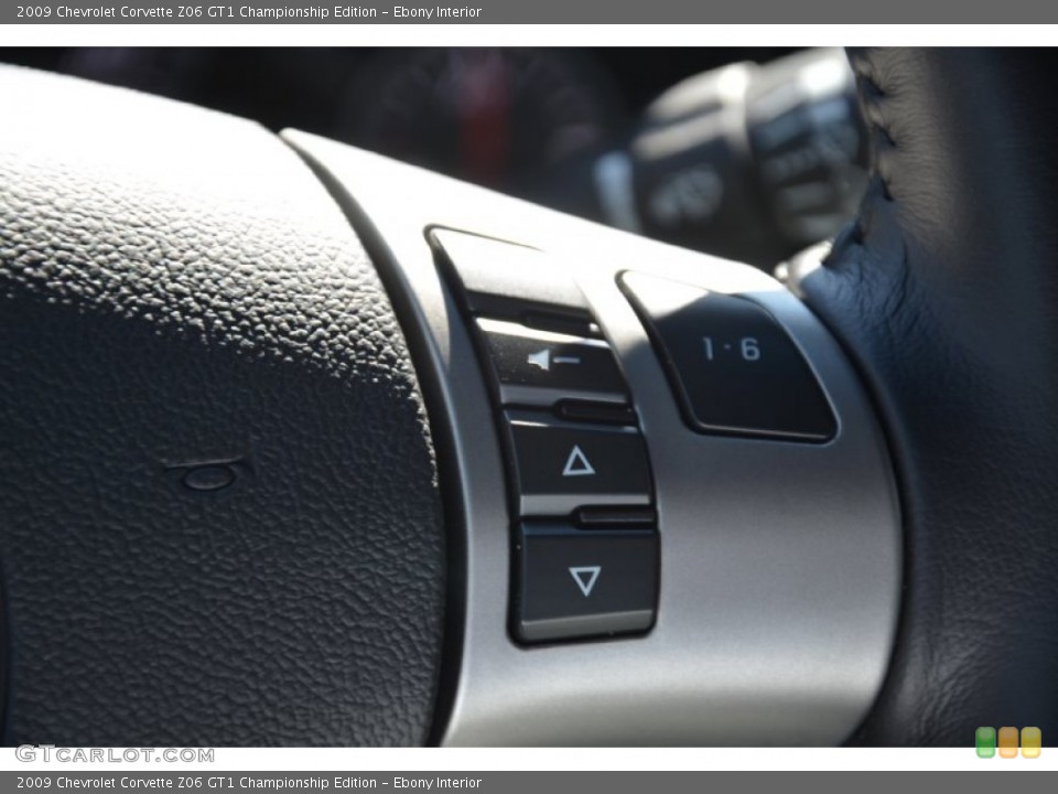 Ebony Interior Controls for the 2009 Chevrolet Corvette Z06 GT1 Championship Edition #55190358