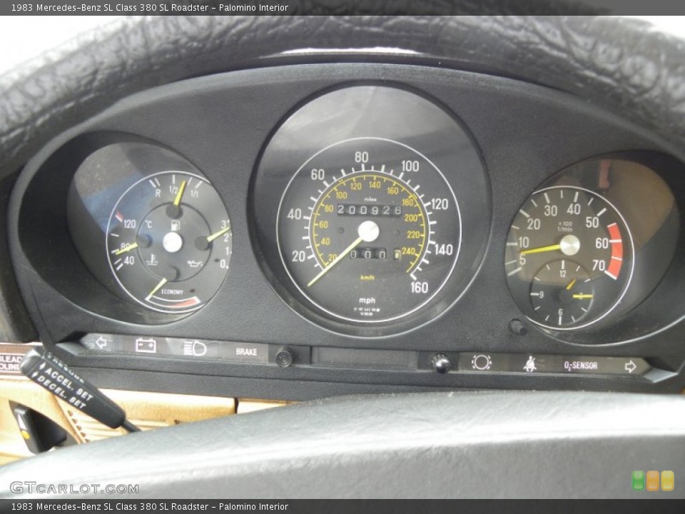 Palomino Interior Gauges for the 1983 Mercedes-Benz SL Class 380 SL Roadster #55190388