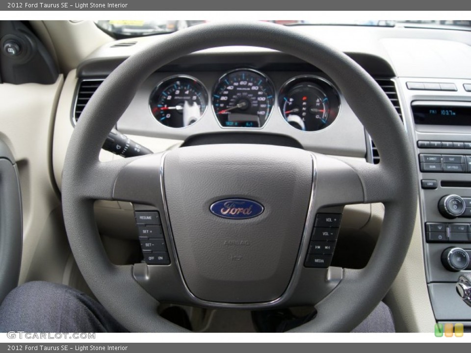 Light Stone Interior Steering Wheel for the 2012 Ford Taurus SE #55192848
