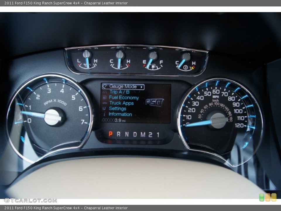 Chaparral Leather Interior Gauges for the 2011 Ford F150 King Ranch SuperCrew 4x4 #55193555