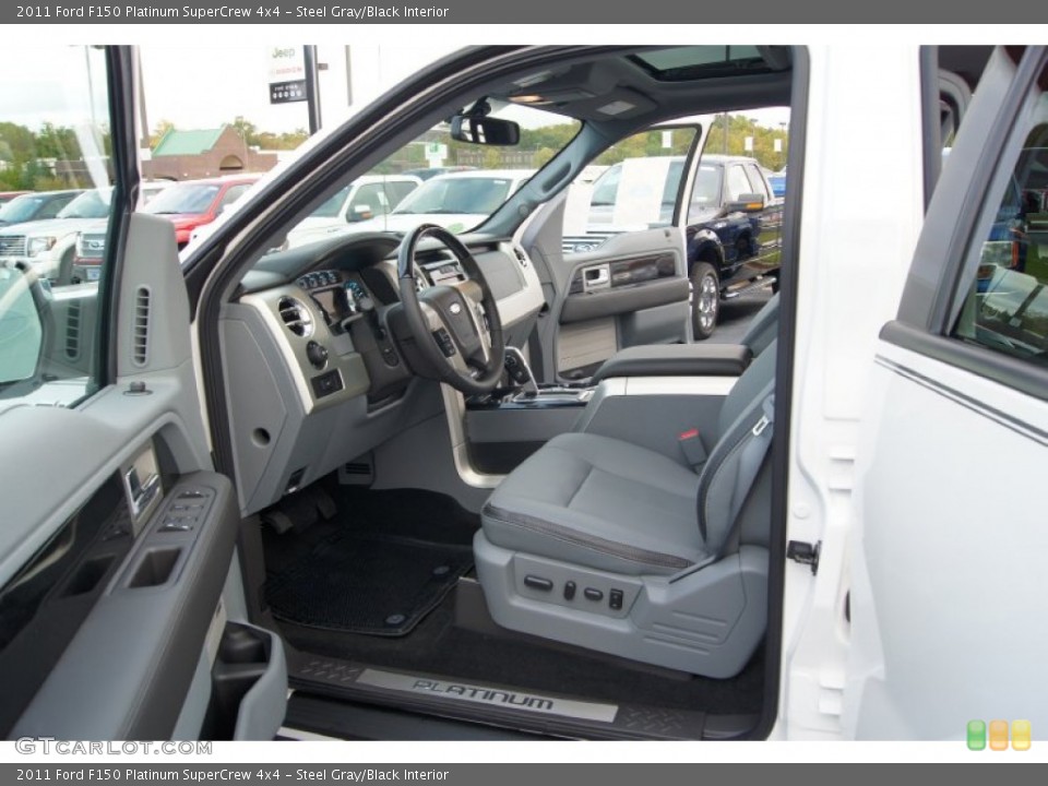 Steel Gray/Black Interior Photo for the 2011 Ford F150 Platinum SuperCrew 4x4 #55194297