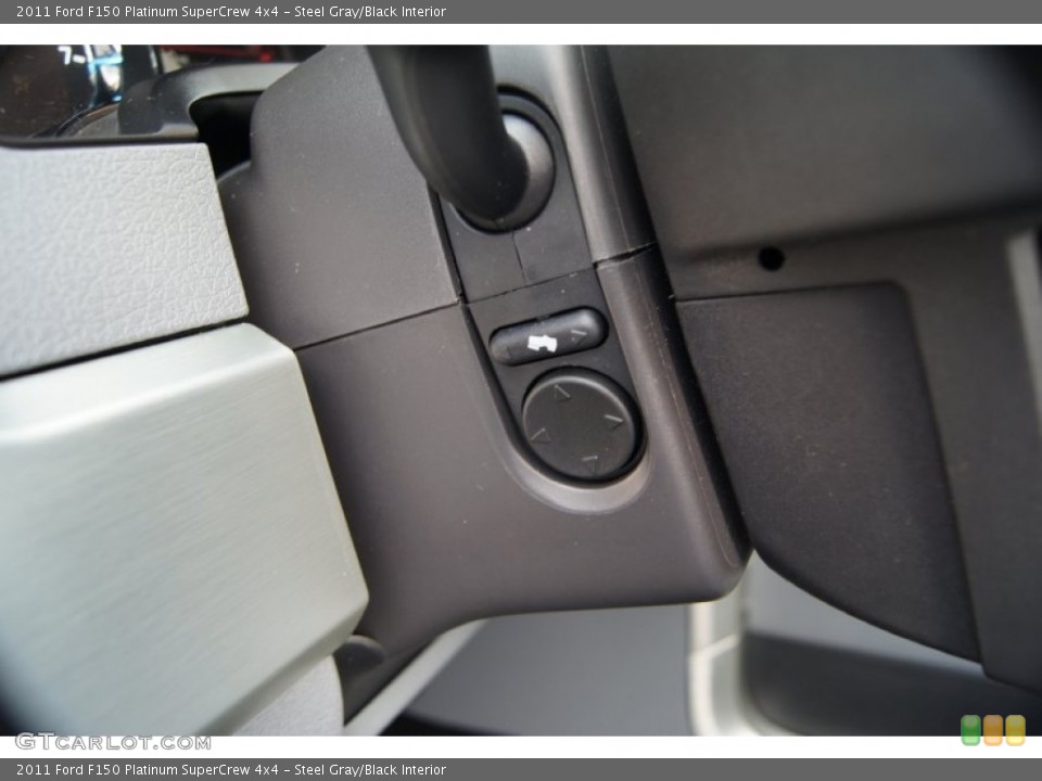 Steel Gray/Black Interior Controls for the 2011 Ford F150 Platinum SuperCrew 4x4 #55194489