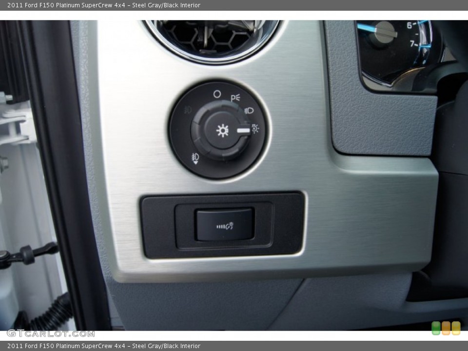 Steel Gray/Black Interior Controls for the 2011 Ford F150 Platinum SuperCrew 4x4 #55194498