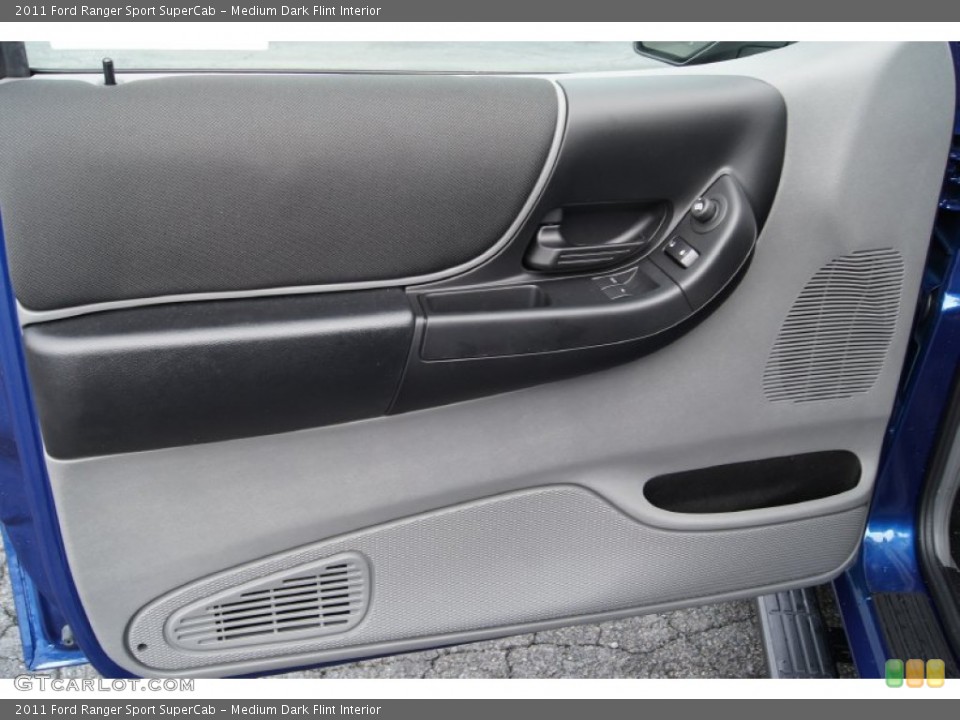 Medium Dark Flint Interior Door Panel for the 2011 Ford Ranger Sport SuperCab #55194846