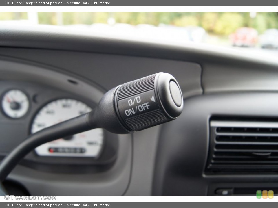 Medium Dark Flint Interior Controls for the 2011 Ford Ranger Sport SuperCab #55194911