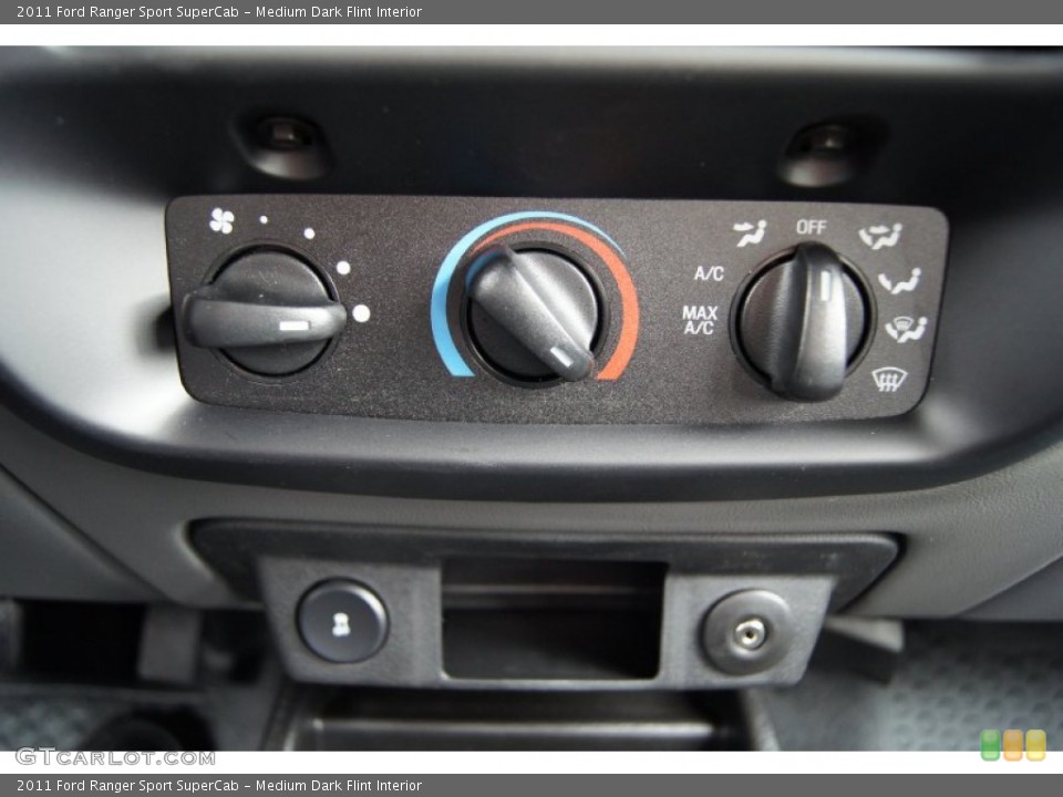 Medium Dark Flint Interior Controls for the 2011 Ford Ranger Sport SuperCab #55194924