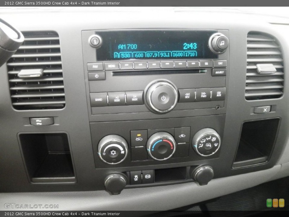 Dark Titanium Interior Controls for the 2012 GMC Sierra 3500HD Crew Cab 4x4 #55195328