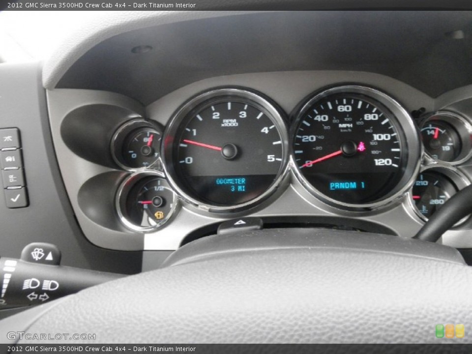 Dark Titanium Interior Gauges for the 2012 GMC Sierra 3500HD Crew Cab 4x4 #55195364