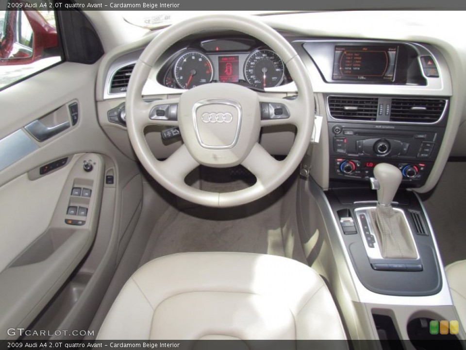 Cardamom Beige Interior Dashboard for the 2009 Audi A4 2.0T quattro Avant #55195626