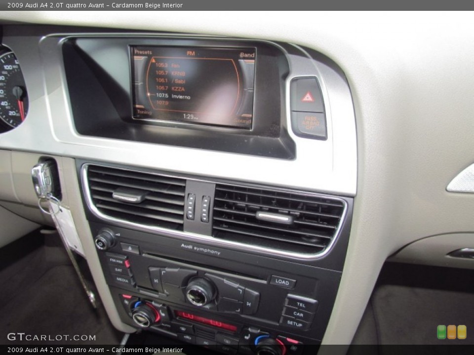 Cardamom Beige Interior Controls for the 2009 Audi A4 2.0T quattro Avant #55195640