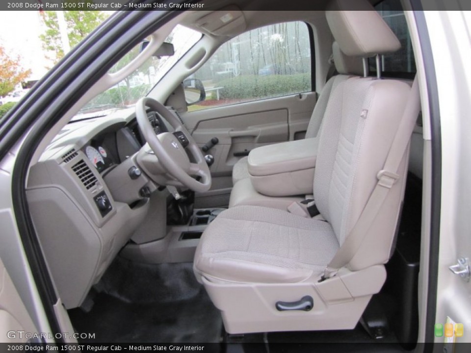 Medium Slate Gray Interior Photo for the 2008 Dodge Ram 1500 ST Regular Cab #55196220