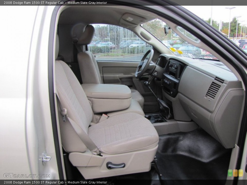 Medium Slate Gray Interior Photo for the 2008 Dodge Ram 1500 ST Regular Cab #55196247