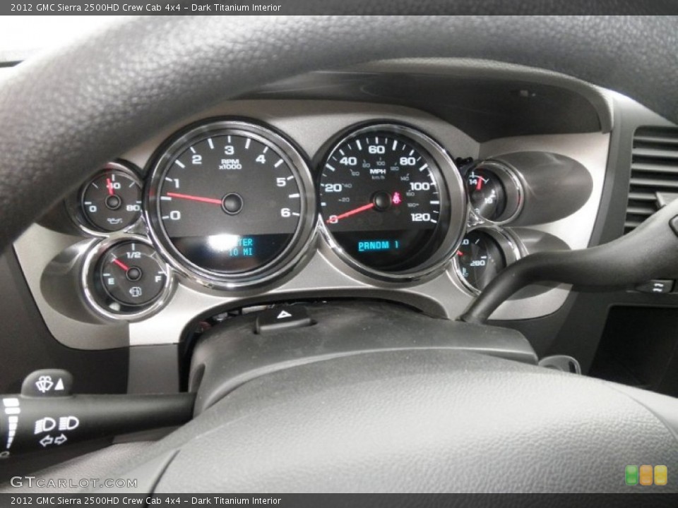 Dark Titanium Interior Gauges for the 2012 GMC Sierra 2500HD Crew Cab 4x4 #55196314