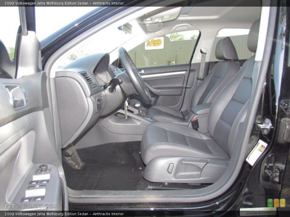 Anthracite Interior Photo for the 2009 Volkswagen Jetta Wolfsburg Edition Sedan #55196997