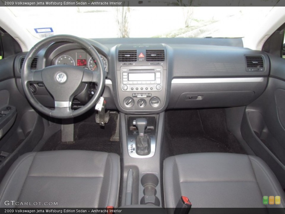 Anthracite Interior Dashboard for the 2009 Volkswagen Jetta Wolfsburg Edition Sedan #55197043