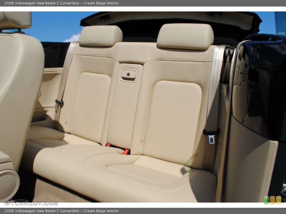Cream Beige Interior Photo for the 2008 Volkswagen New Beetle S Convertible #55198090