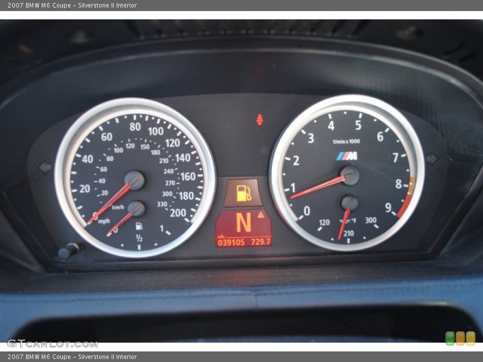 Silverstone II Interior Gauges for the 2007 BMW M6 Coupe #55198515