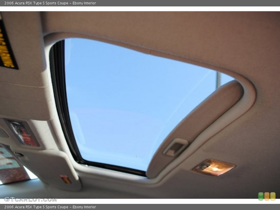 Ebony Interior Sunroof for the 2006 Acura RSX Type S Sports Coupe #55199436