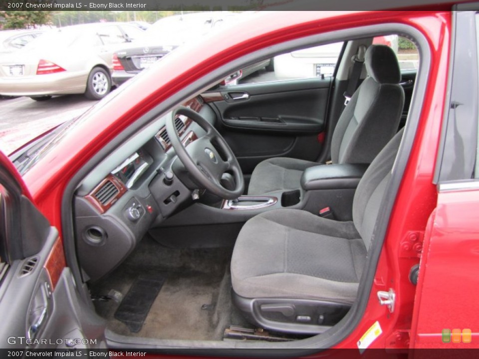 Ebony Black Interior Photo for the 2007 Chevrolet Impala LS #55199682