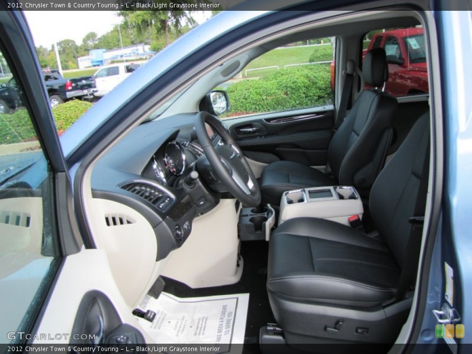 Black/Light Graystone Interior Photo for the 2012 Chrysler Town & Country Touring - L #55199901
