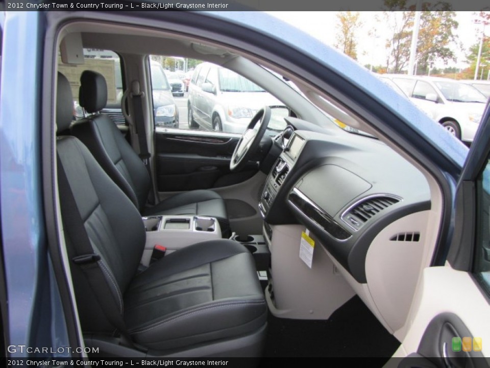 Black/Light Graystone Interior Photo for the 2012 Chrysler Town & Country Touring - L #55199937